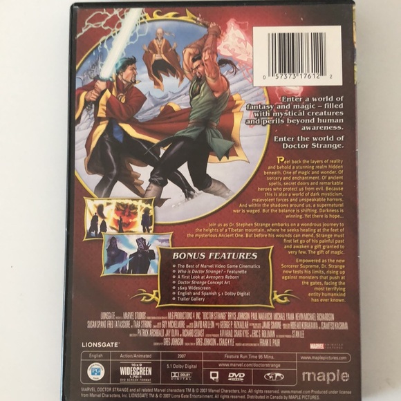 10/$20💙DVD - Doctor Strange - Animated Marvel Features - Picture 3 of 3